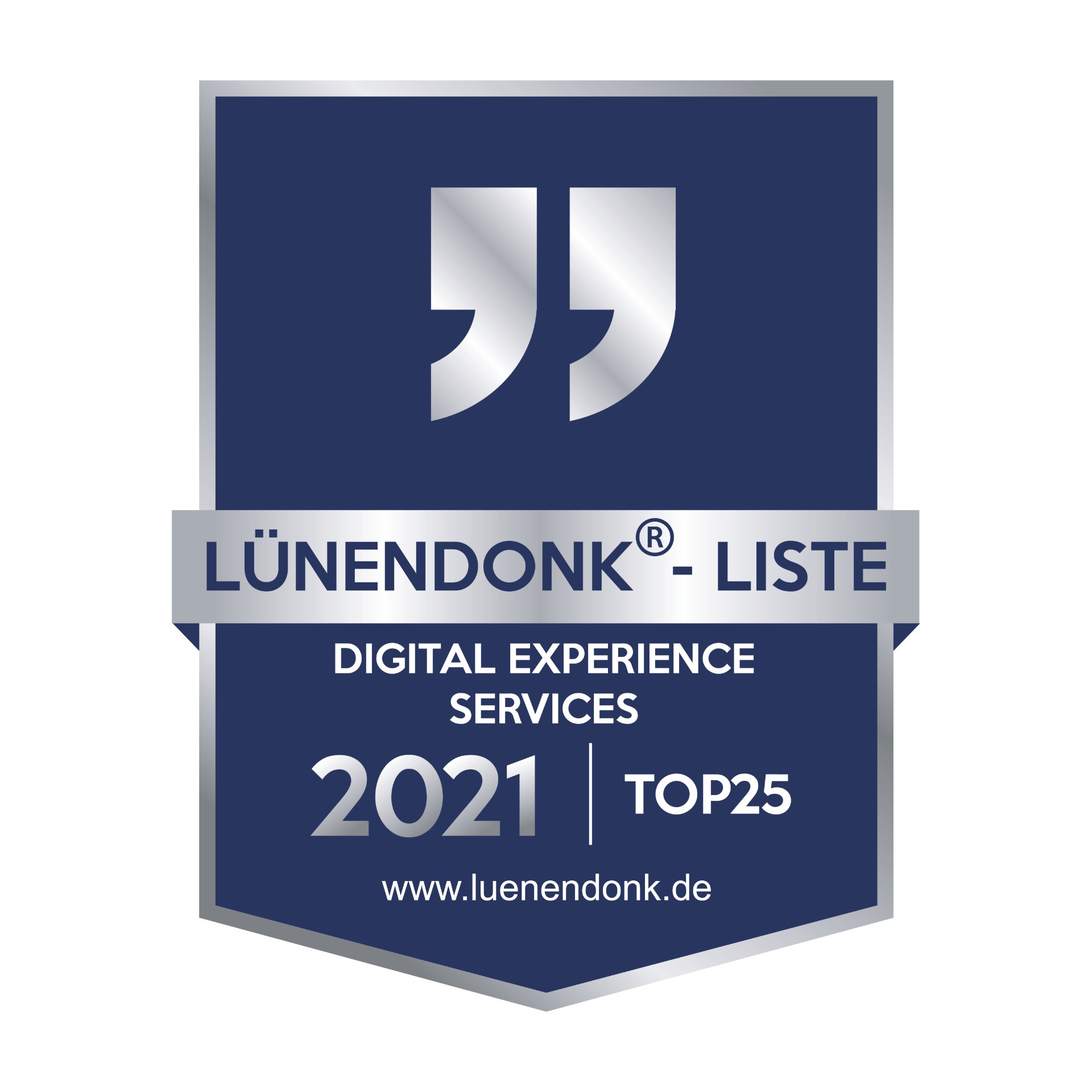 Award: Lünendonklist - KPS among the top 25