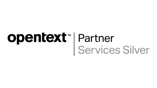 Logo OpenText Services Silver