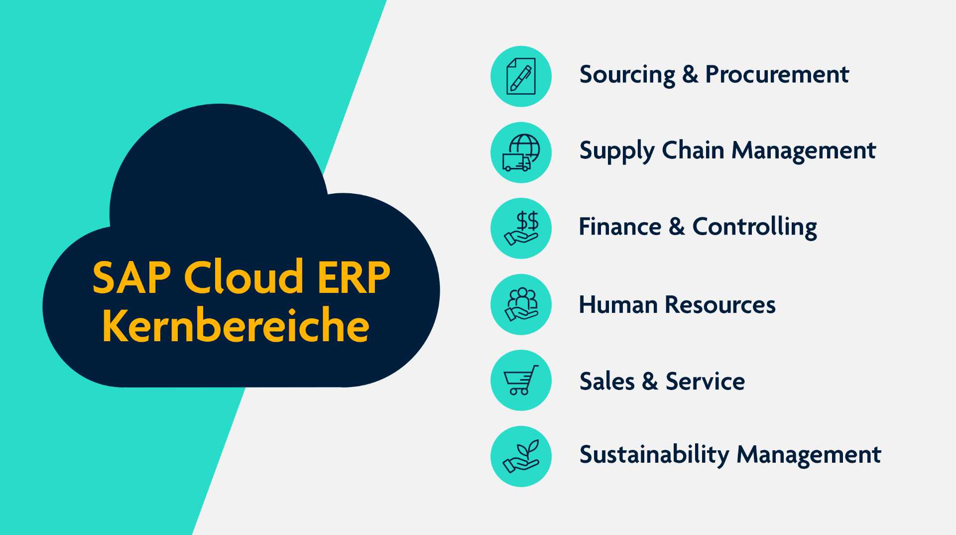 SAP Cloud ERP Kernbereiche